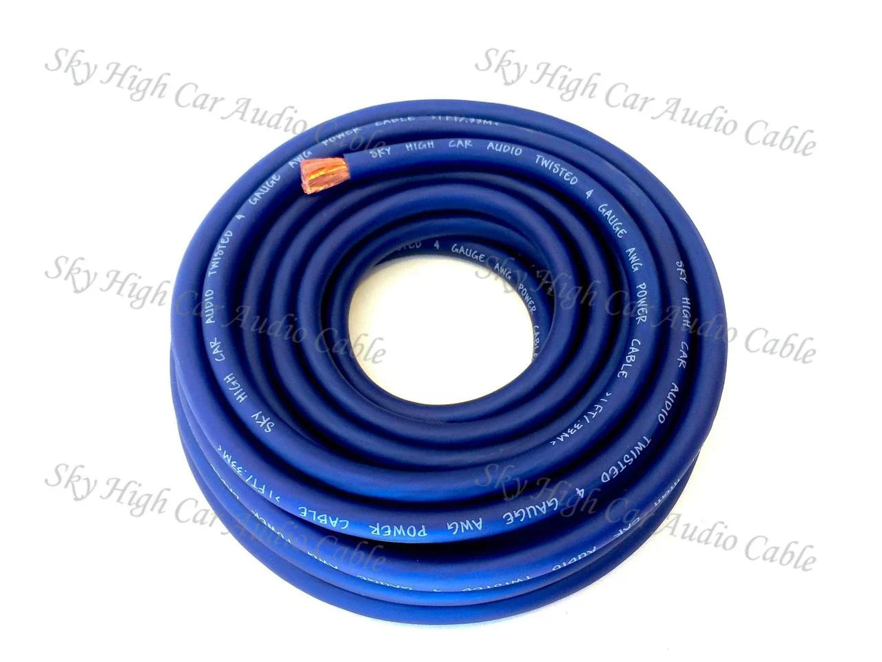 Sky High Car Audio OFC 4 Gauge Power Wire – 100ft Spool - Audio Sellerz