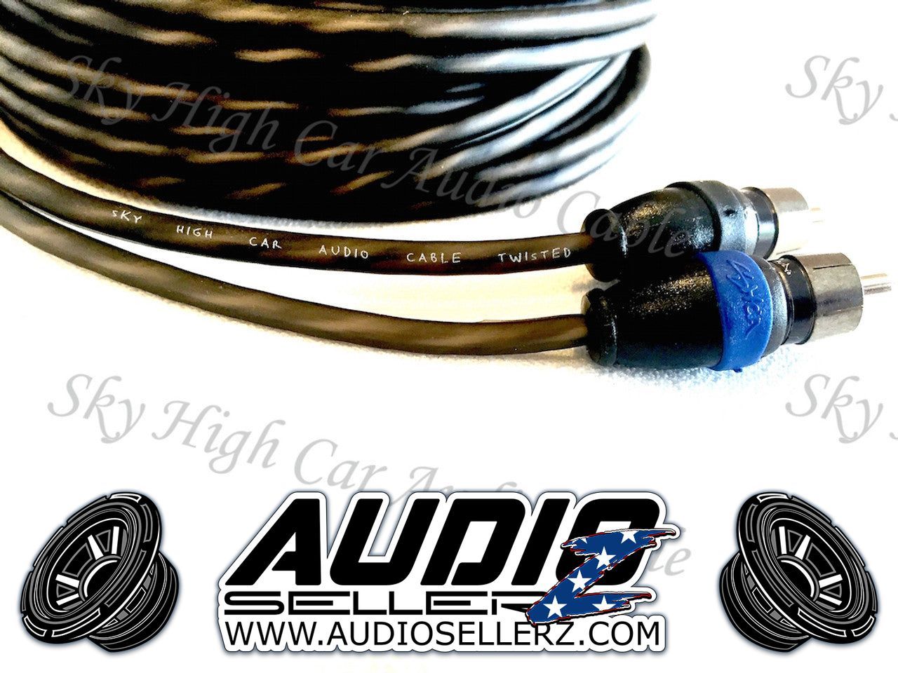 Sky High Car Audio Twisted 2-Channel Twisted RCA 1.5ft-20ft
