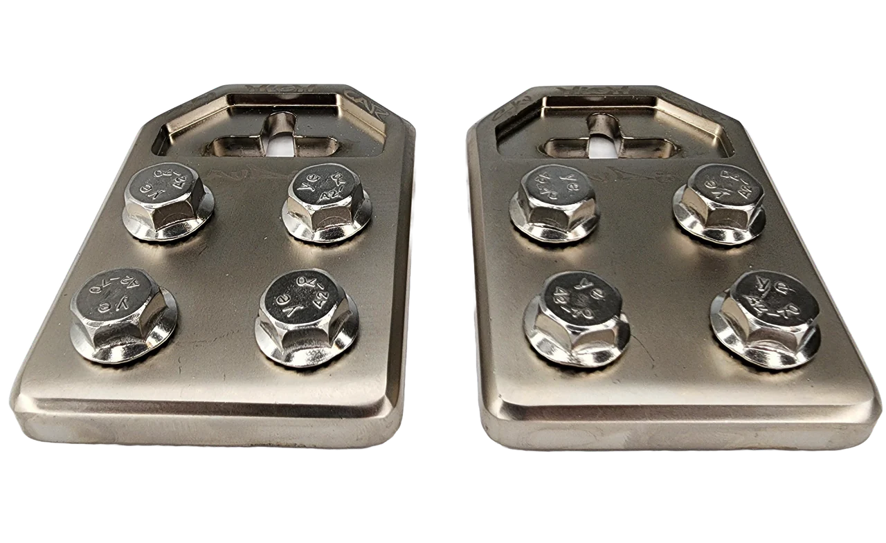 Sky High Car Audio Cast Aluminum Flat 4 Spot Aluminum Battery Terminals