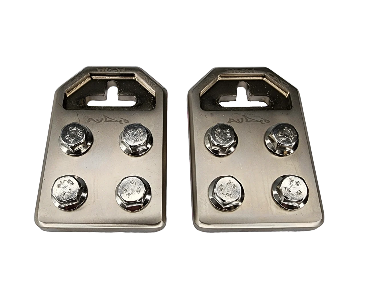 Sky High Car Audio Cast Aluminum Flat 4 Spot Aluminum Battery Terminals