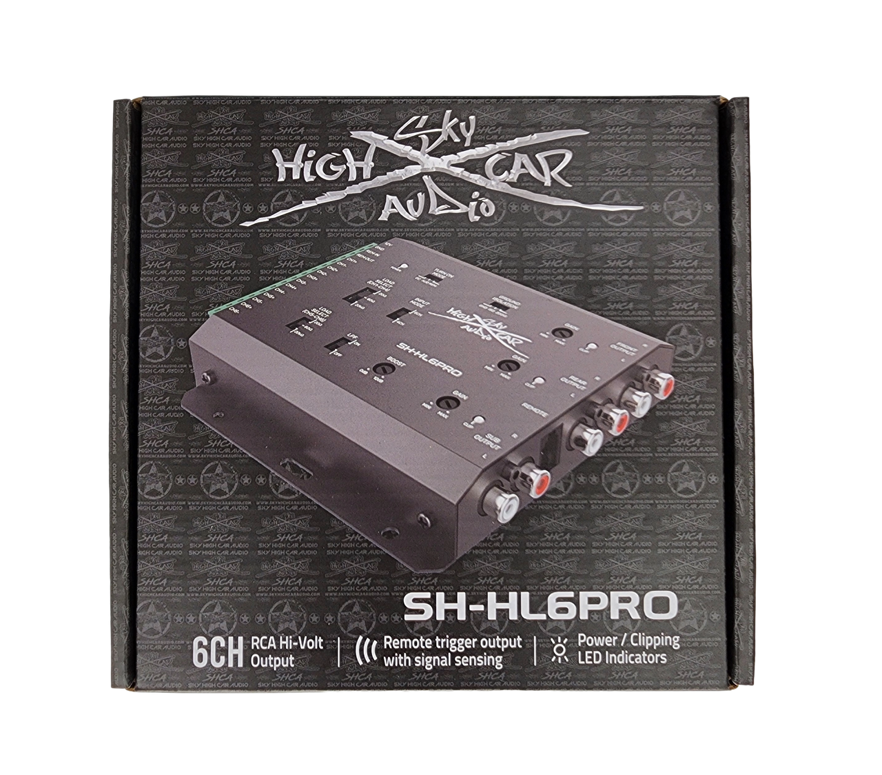 Sky High Car Audio 6 Channel Hi To Low Converter with Remote Bass Control