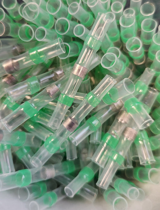 Sky High Car Audio Solder Seal Wire Connectors Green AWG 16-18 150 Pieces