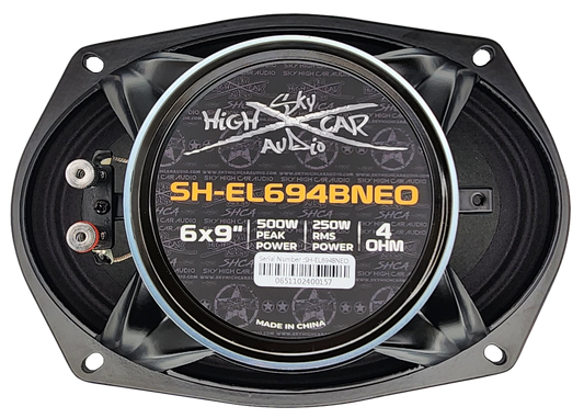 Sky High Car Audio SH-EL694BNEO 6x9” Midrange Loudspeaker with Bullet and Neodymium Magnet