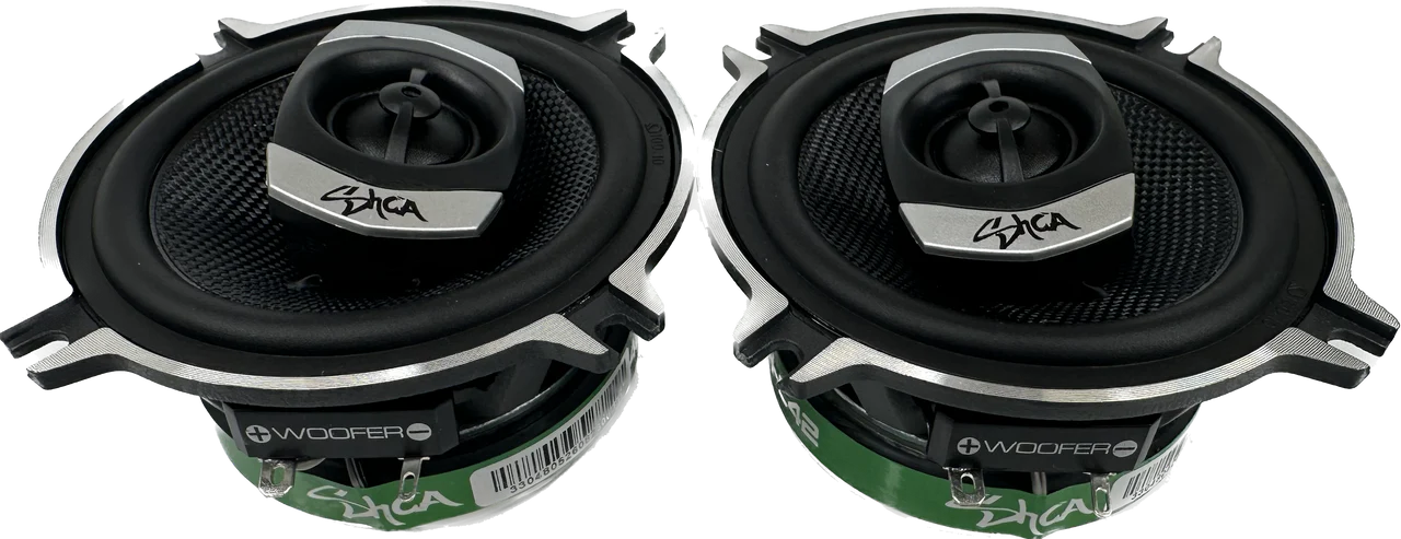 SHCA - C42 4" 2-way Coaxial Speakers (Pair) With Glass Fiber Cone and Pivoting Tweeter