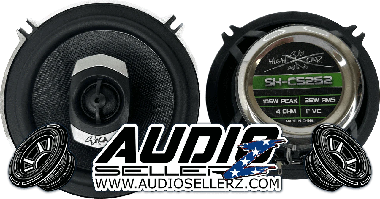 SHCA - C525 5.25" 2-way Coaxial Speakers (Pair) With Glass Fiber Cone