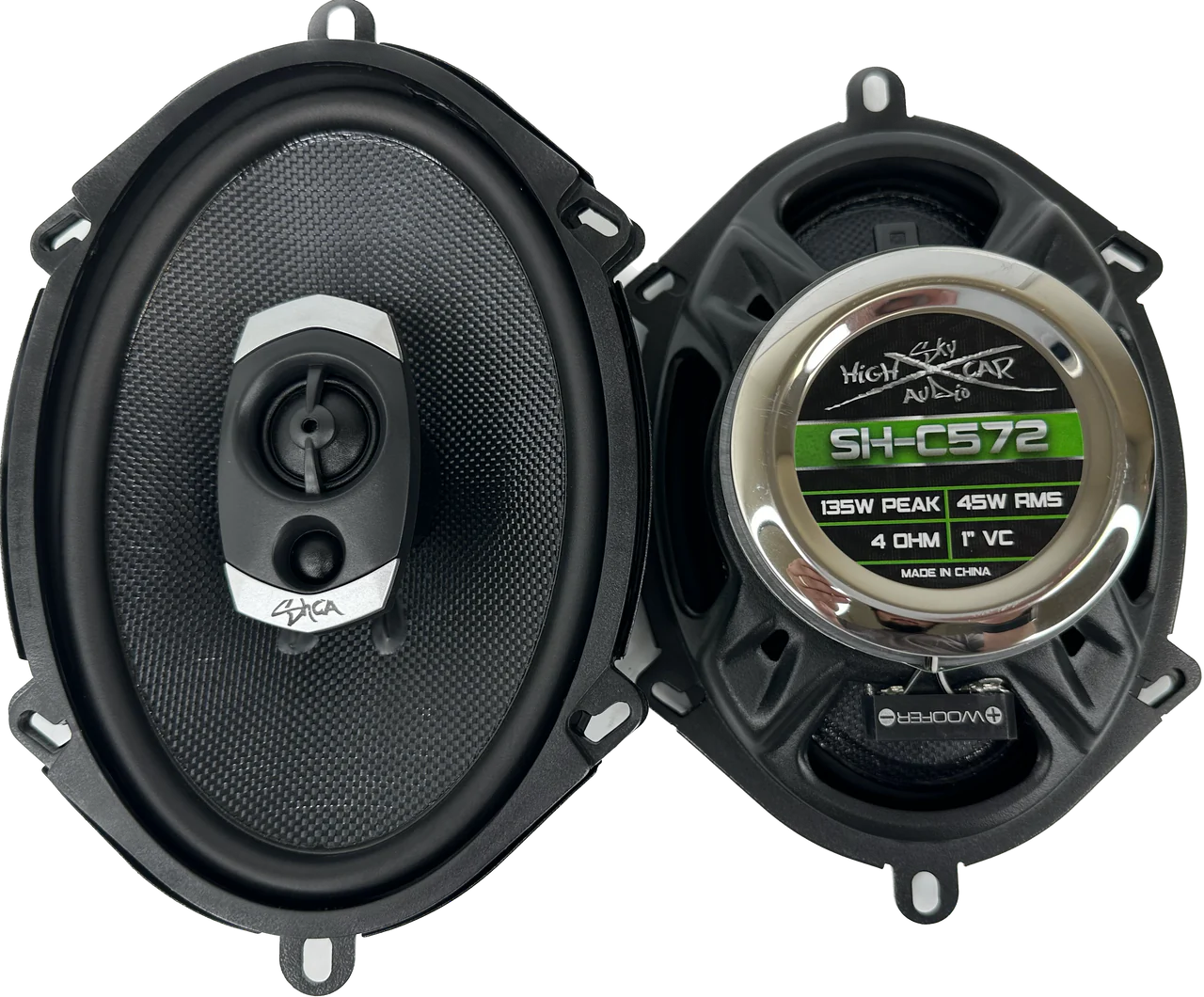 SHCA - C572 5x7" 2-way Coaxial Speakers (Pair) With Glass Fiber Cone