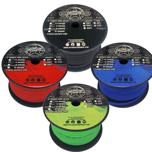 Sky High Car Audio E-Series CCA 4 Gauge - 100ft Spool