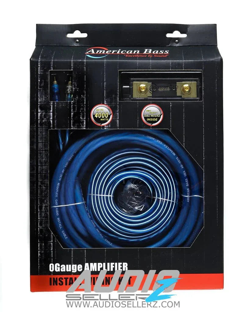 American Bass 0 Gauge Amp Kit (CCA)