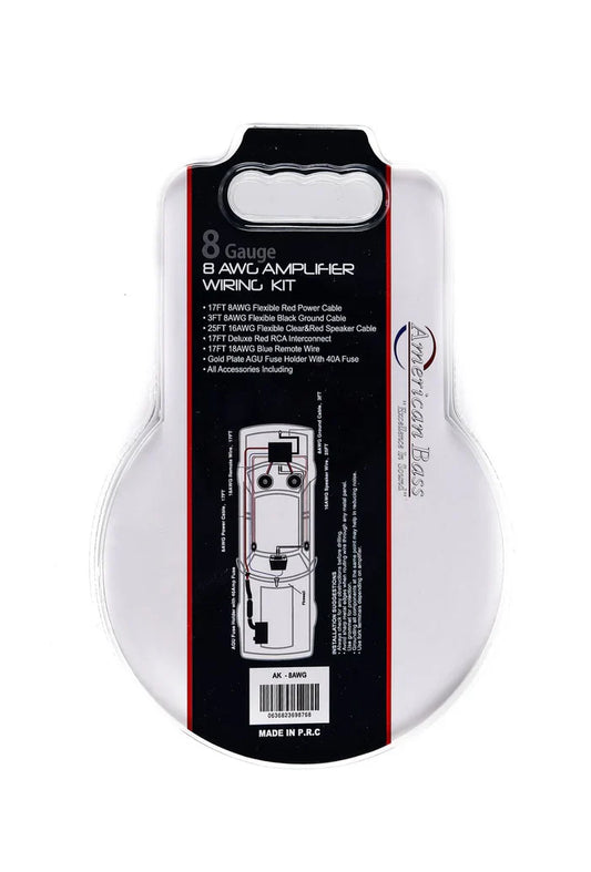 American Bass 8 Gauge Amp Kit (CCA)