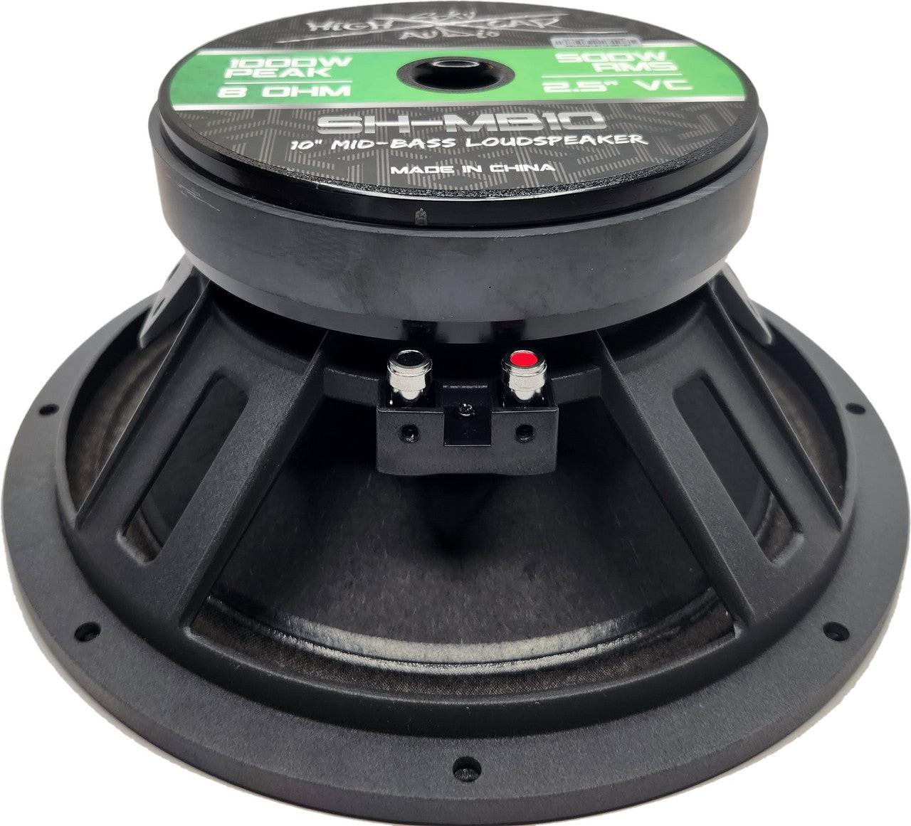 SHCA Pro Audio MB10 10" Midbass Loudspeaker 1000 Watts 8 ohm (Single) - Audio Sellerz