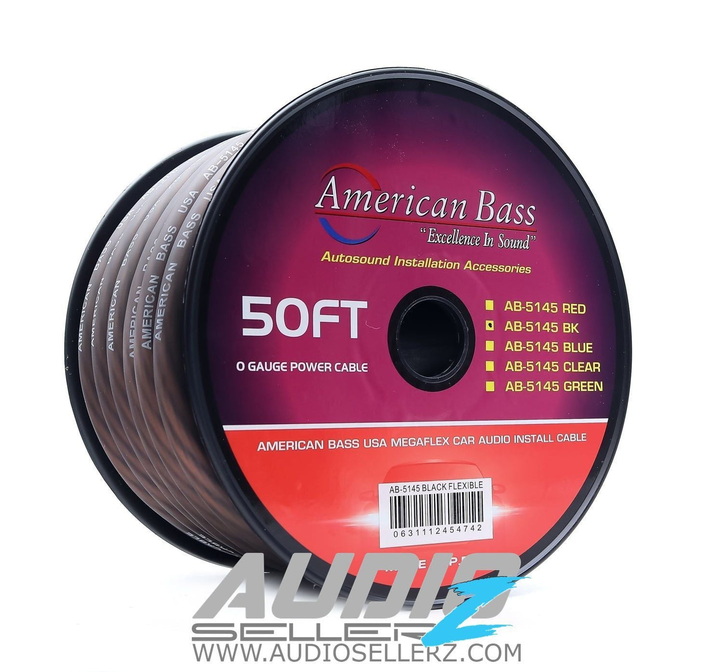 1/0 Gauge Mega Flex Power Cable 25/50ft Roll - American Bass Audio