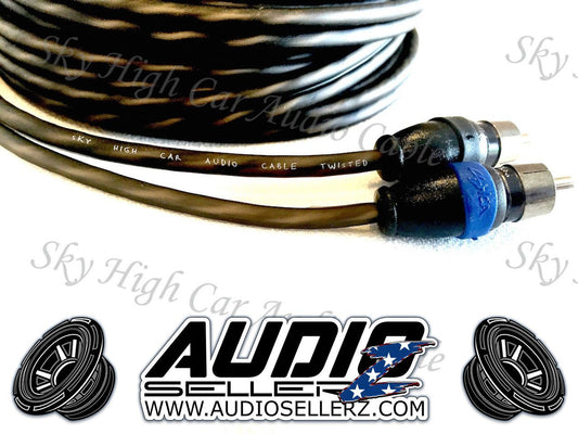 Sky High Car Audio Twisted 2-Channel Twisted RCA 1.5ft-20ft