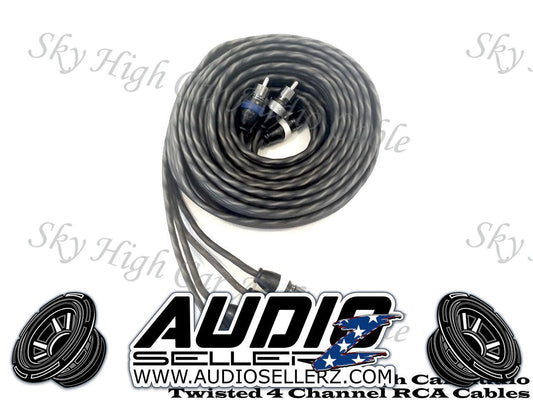 Sky High Car Audio Twisted 4-Channel RCA 12ft-20ft