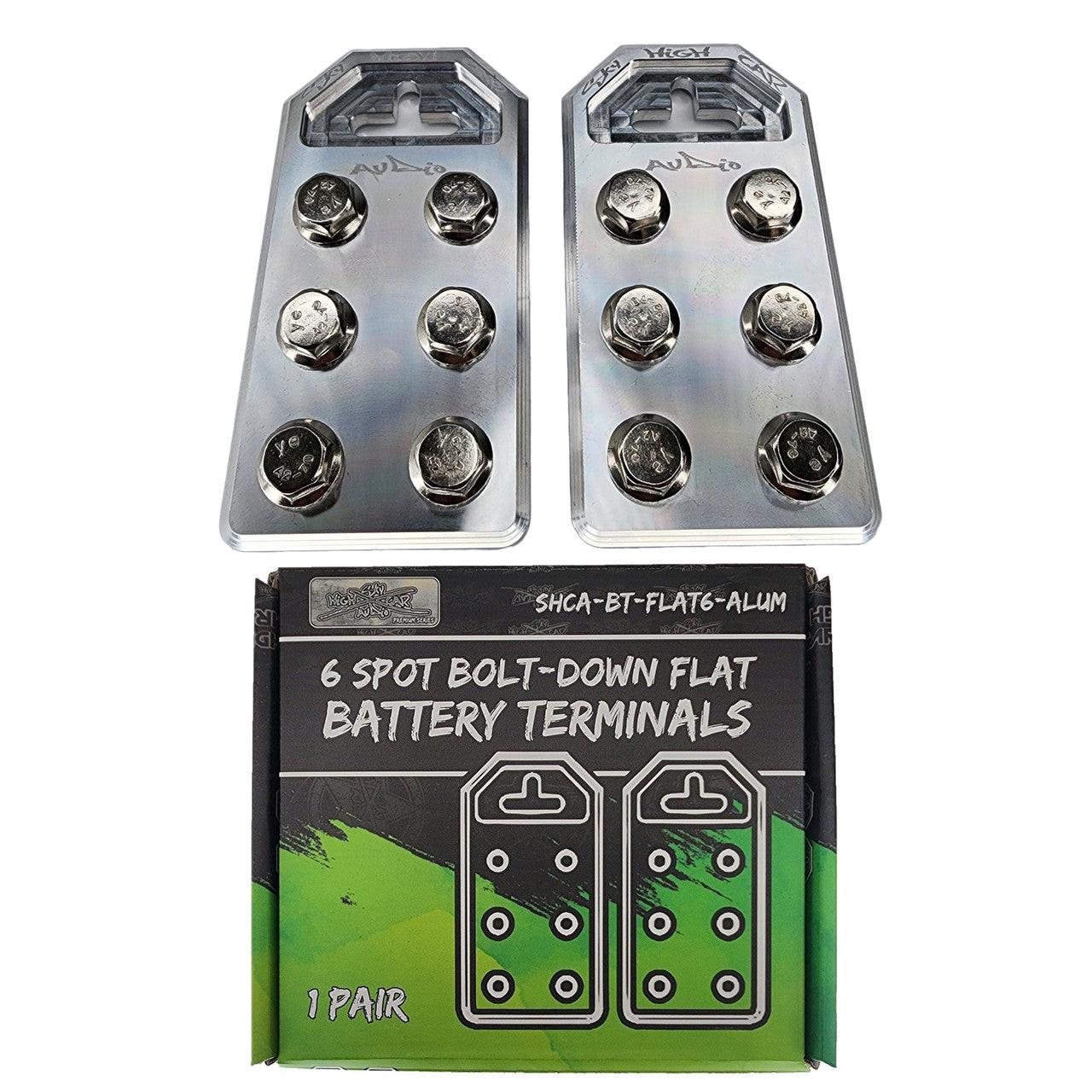 Sky High Car Audio 6 Flat Battery Terminals - Audio Sellerz