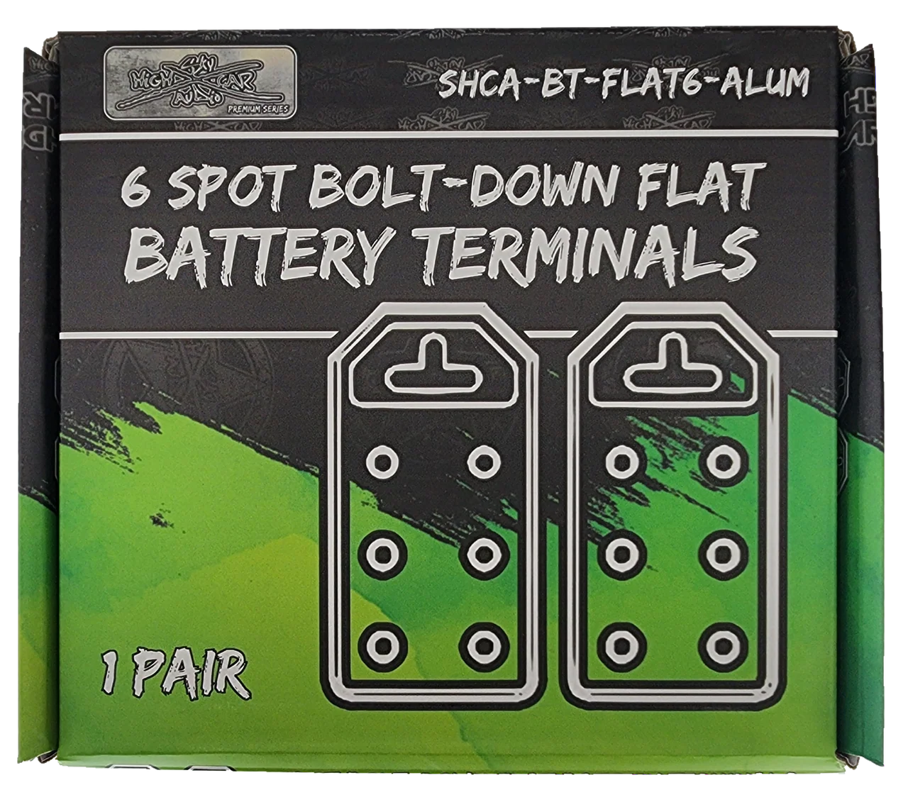 Sky High Car Audio 6 Flat Battery Terminals - Audio Sellerz