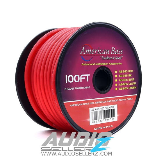 8 Gauge Mega Flex Power Cable 100ft Roll - American Bass Audio