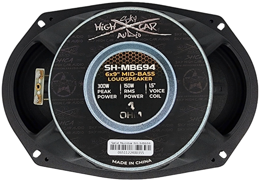 SHCA Pro Audio MB694 6x9" Mid-Bass Loudspeaker with 1.5" Voice Coil (Single)