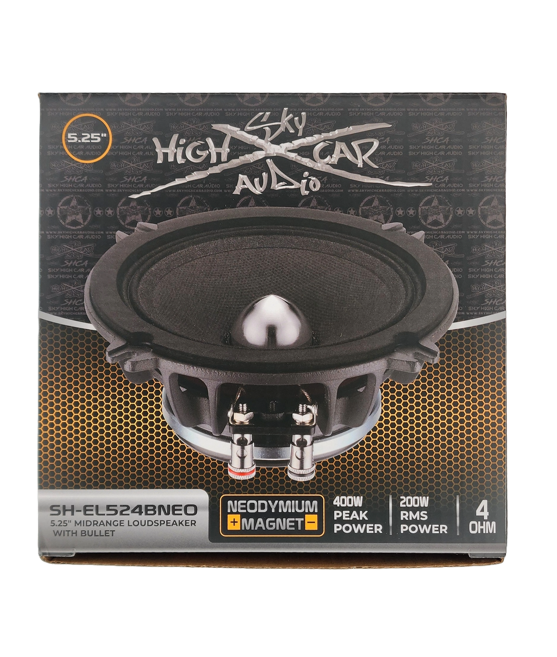 Sky High Car Audio SH-EL524BNEO 5.25" Neodymium Bullet Midrange Speaker