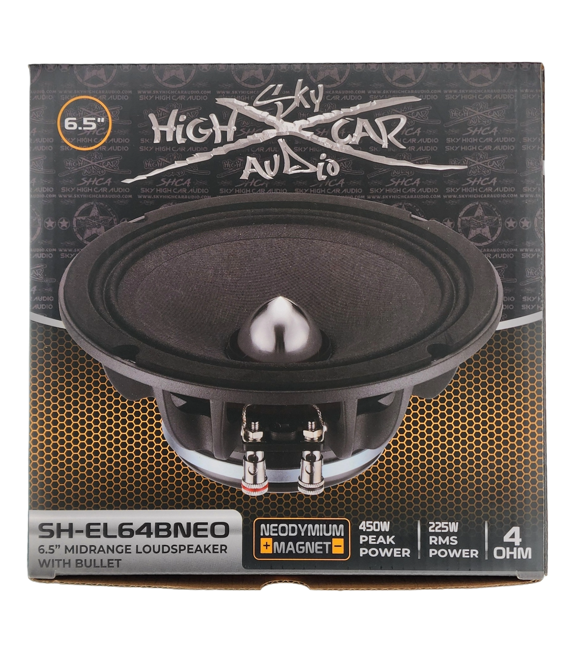 Sky High Car Audio SH-EL64BNEO 6.5" Neodymium Bullet Midrange Speaker