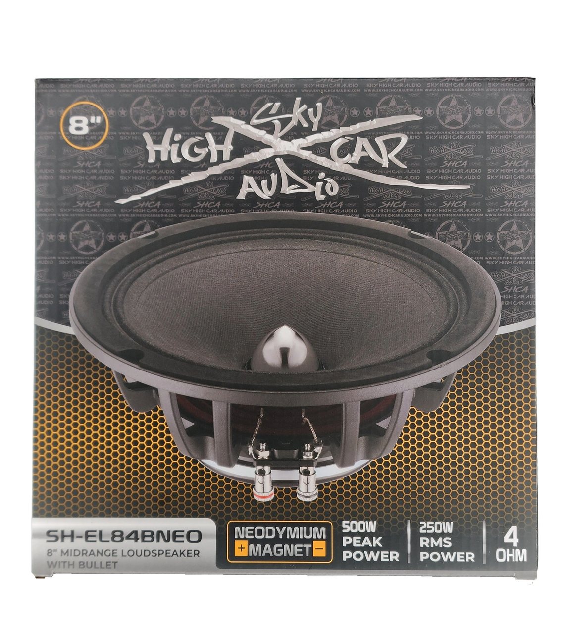 Sky High Car Audio SH-EL84BNEO 8" Neodymium Bullet Midrange Speaker