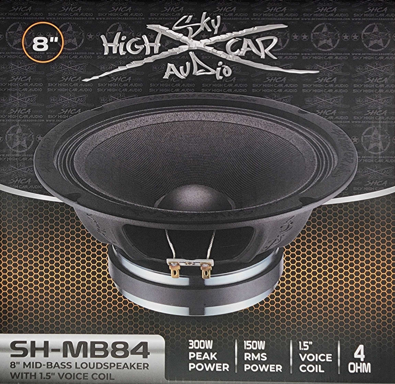 SHCA Pro Audio MB84 8" Mid-Bass Loudspeaker with 1.5" Voice Coil (Single)