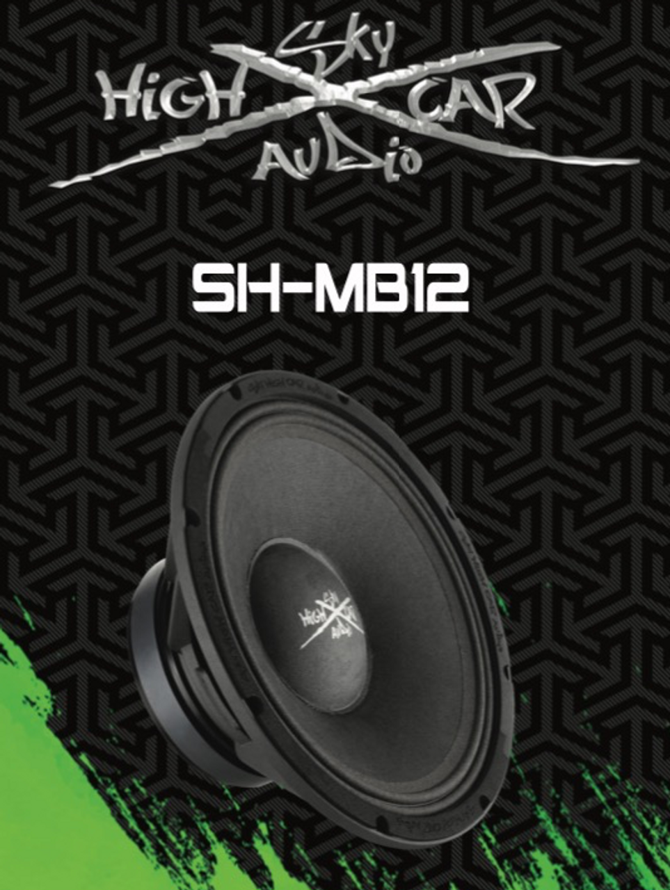 Sky High Car Audio SHCA Pro Audio MB12 – 12" Midbass Loudspeaker 1000 Watts 8 Ohm (Single) - Audio Sellerz