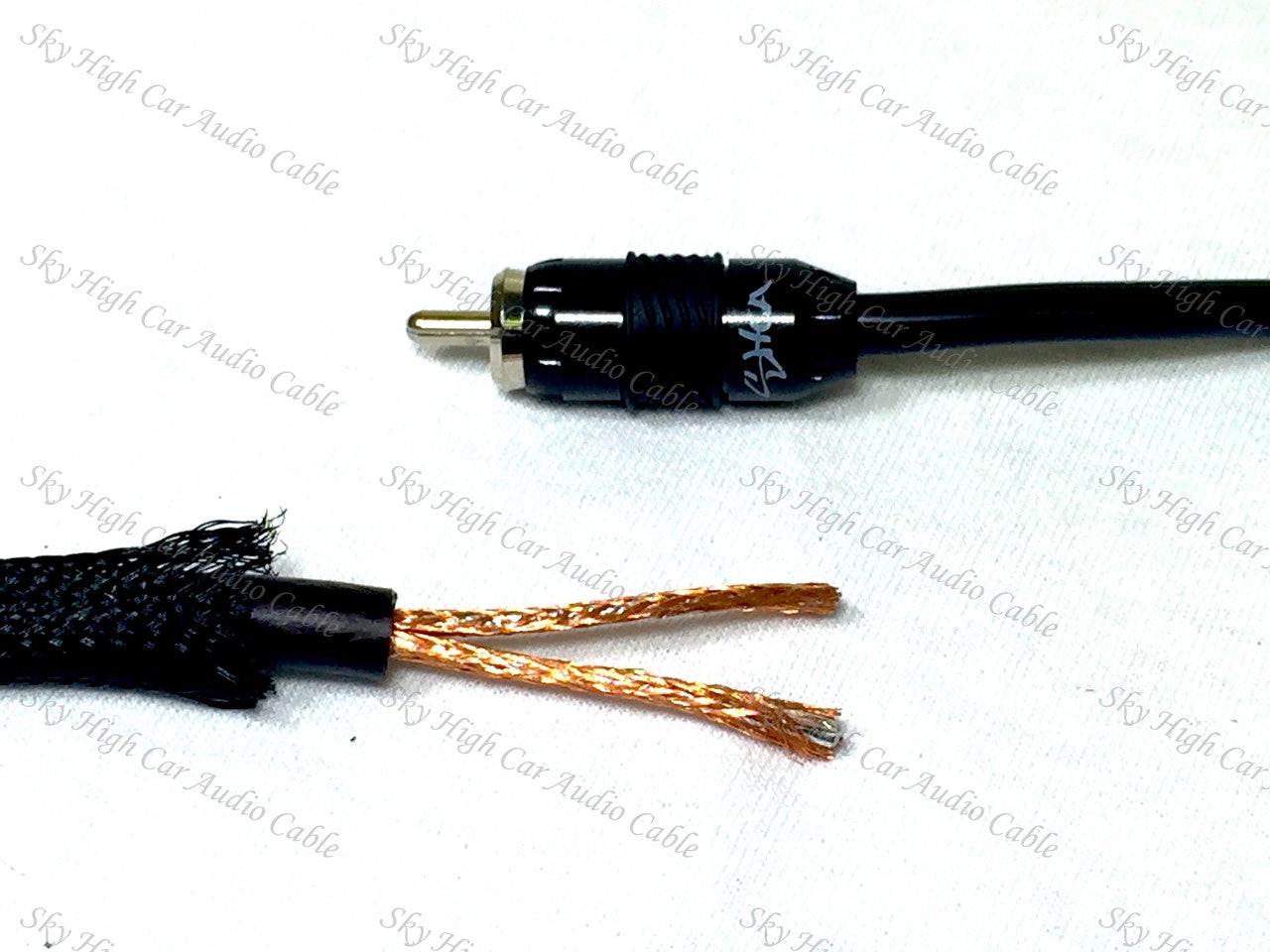 Sky High Car Audio Premium 2-Channel RCA 1.5ft-20ft - Audio Sellerz