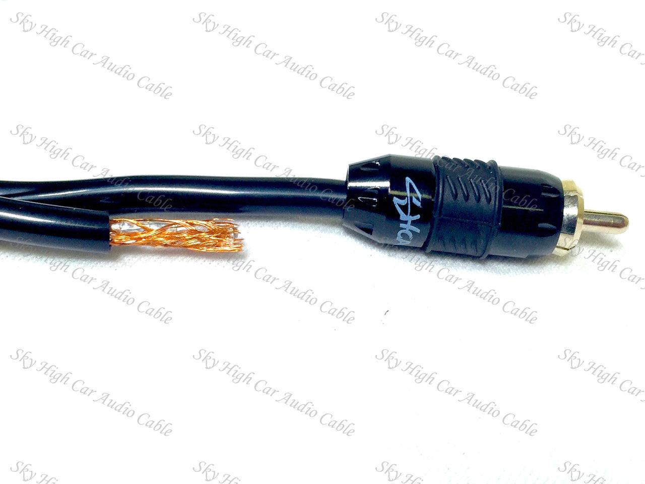 Sky High Car Audio Premium 2-Channel RCA 1.5ft-20ft - Audio Sellerz