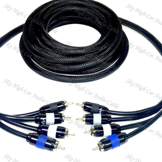Sky High Car Audio Premium 4-Channel RCA 12ft-20ft - Audio Sellerz