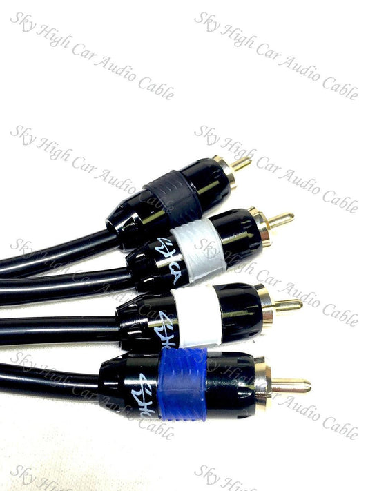 Sky High Car Audio Premium 4-Channel RCA 12ft-20ft - Audio Sellerz