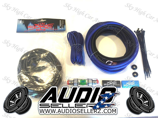 Sky High Car Audio 8 OFC Amp Kit