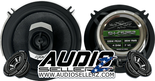 SHCA - C525 5.25" 2-way Coaxial Speakers (Pair) With Glass Fiber Cone