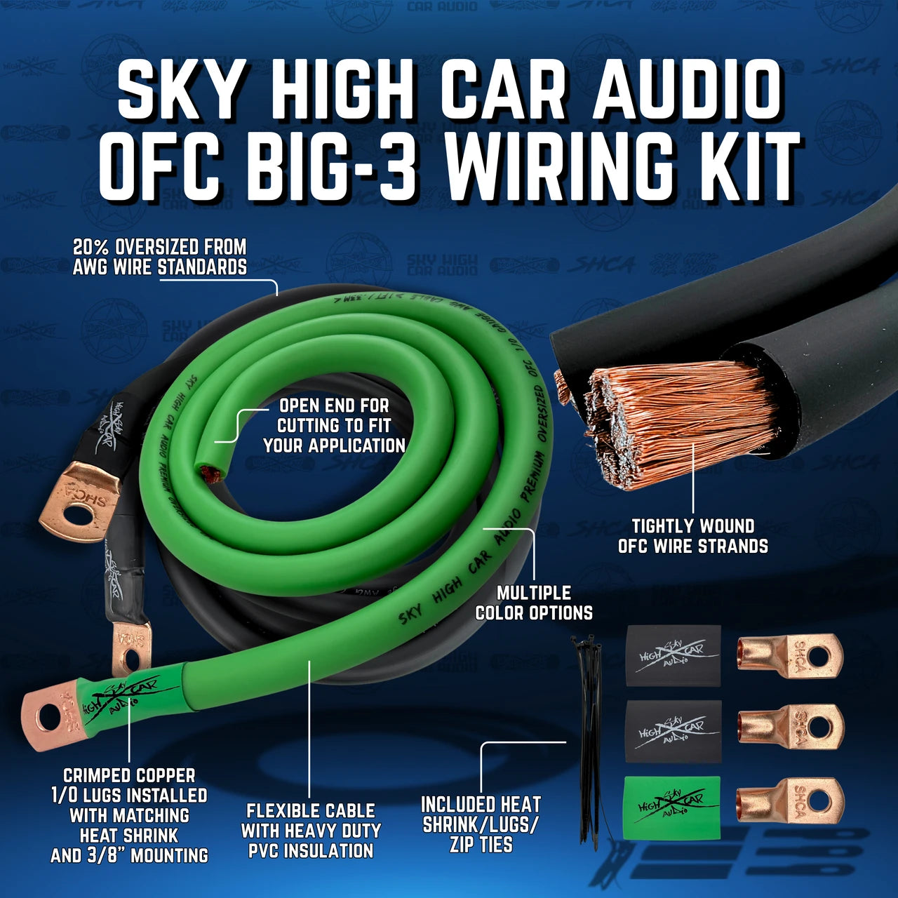 Sky High Car Audio 1/0 OFC Big 3
