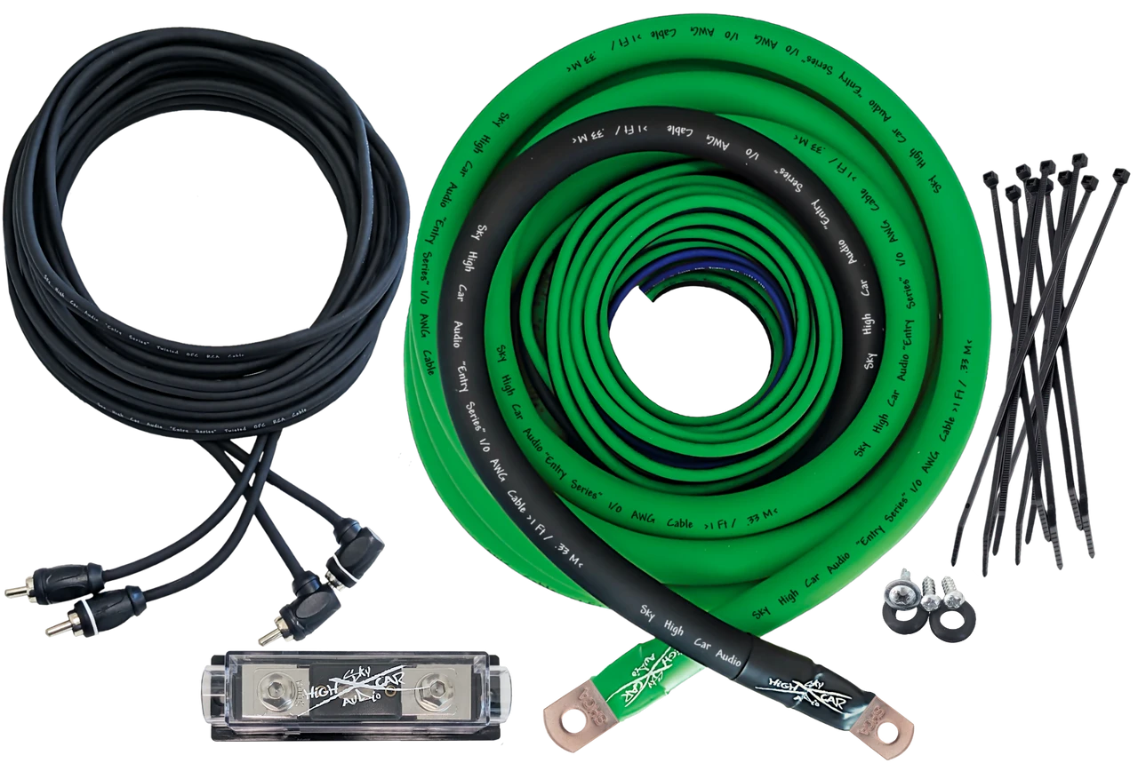 Sky High Car Audio CCA 1/0 E-Series Amp Kit