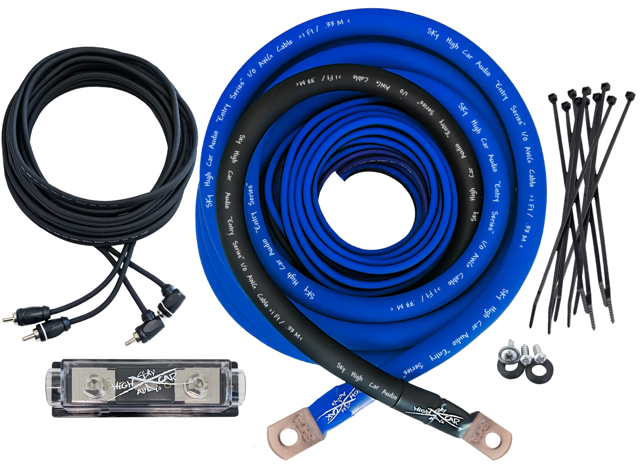 Sky High Car Audio CCA 1/0 E-Series Amp Kit