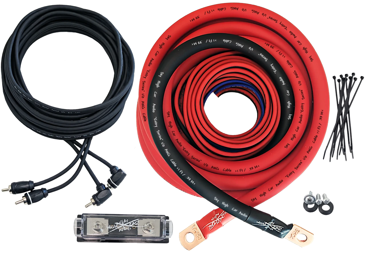 Sky High Car Audio CCA 1/0 E-Series Amp Kit