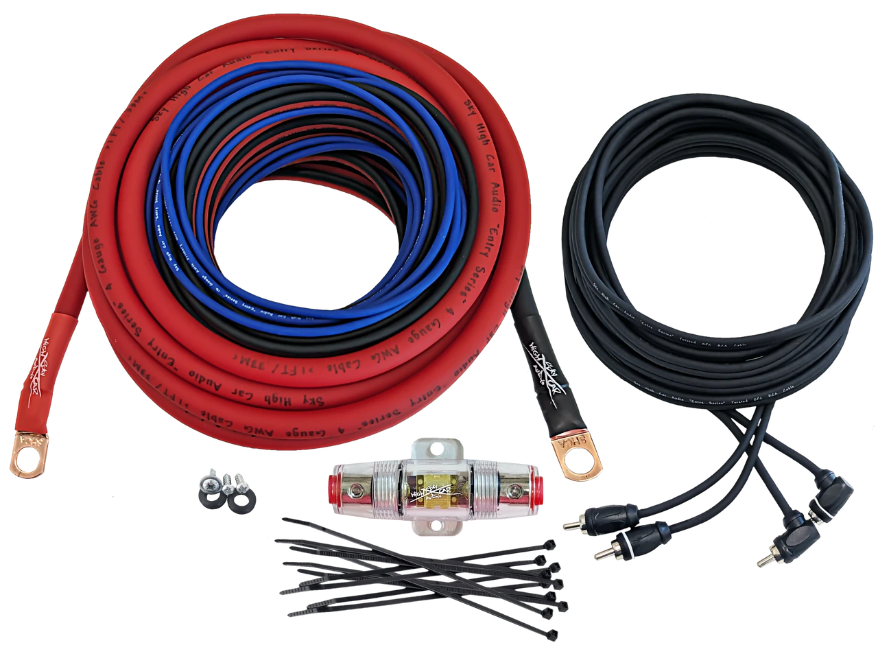 Sky High Car Audio CCA 4 Gauge E-Series Amp Kit