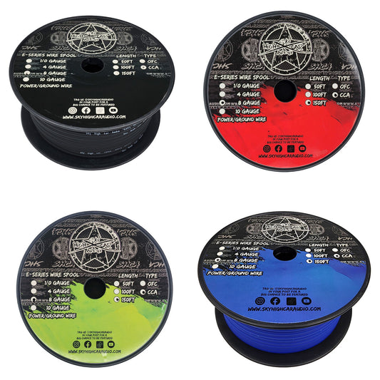 Sky High Car Audio E-Series CCA 8 Gauge - 150ft Spool