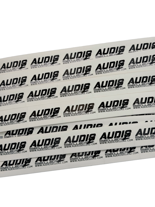 Audio Sellerz 1/0 Gauge Heat Shrink – White with Logo (Sold Individually) - Audio Sellerz