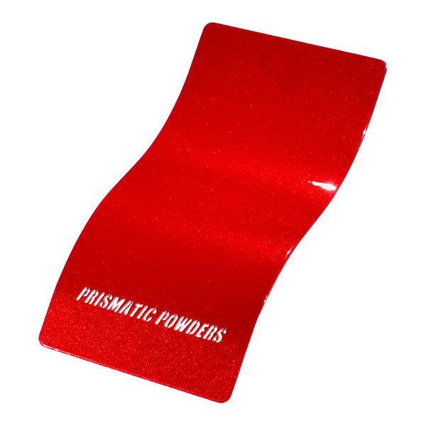 Illusion Red PMS-4515 Top coat PPS-2974 Clear Vision Prismatic Powders powder coat color swatch