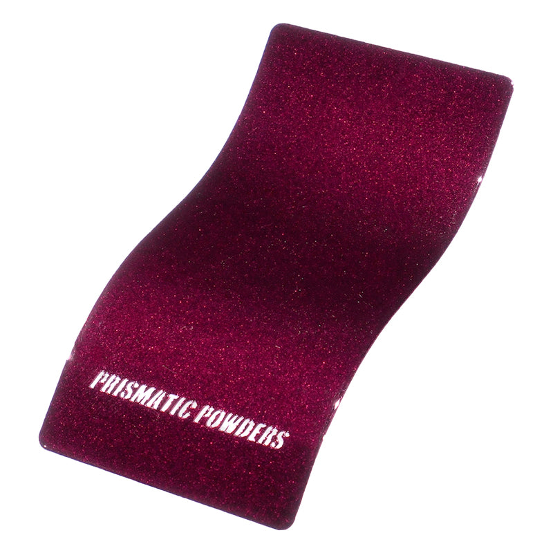 Illusion Red Velvet PMB-10729 Top coat PPS-2974 Clear Vision Prismatic Powders powder coat color swatch