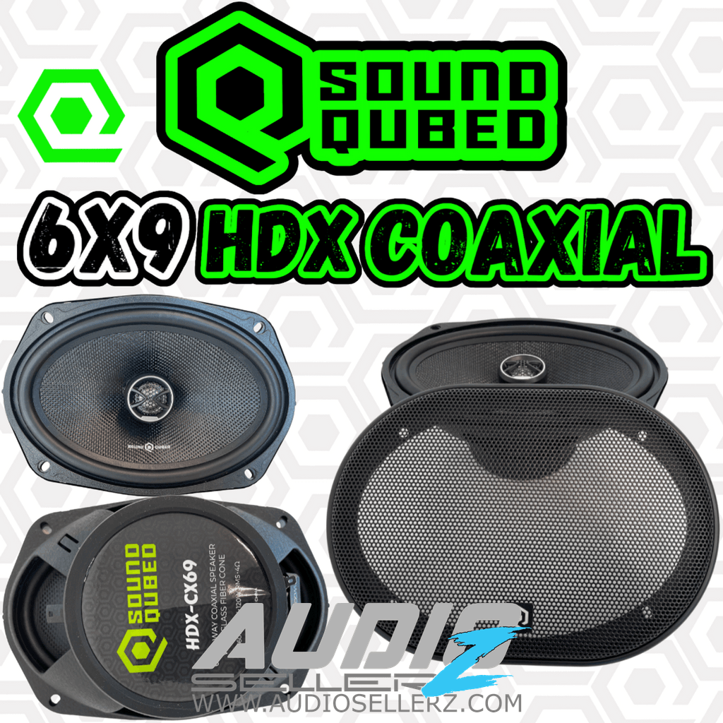 Soundqubed HDX Series 6x9" Coaxial 2-way Speakers