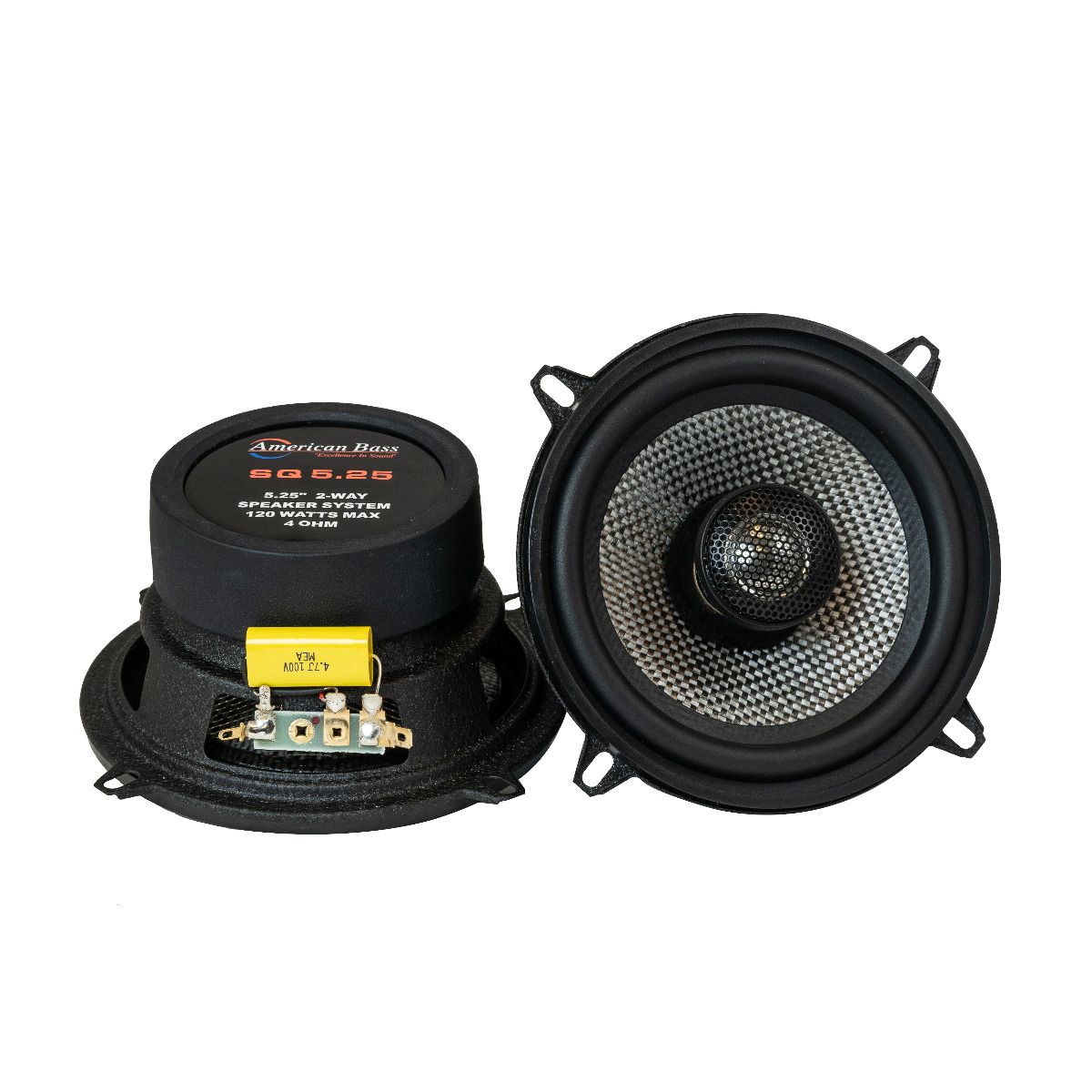 SQ 5.25 Full Range Speakers (Pair) - American Bass Audio