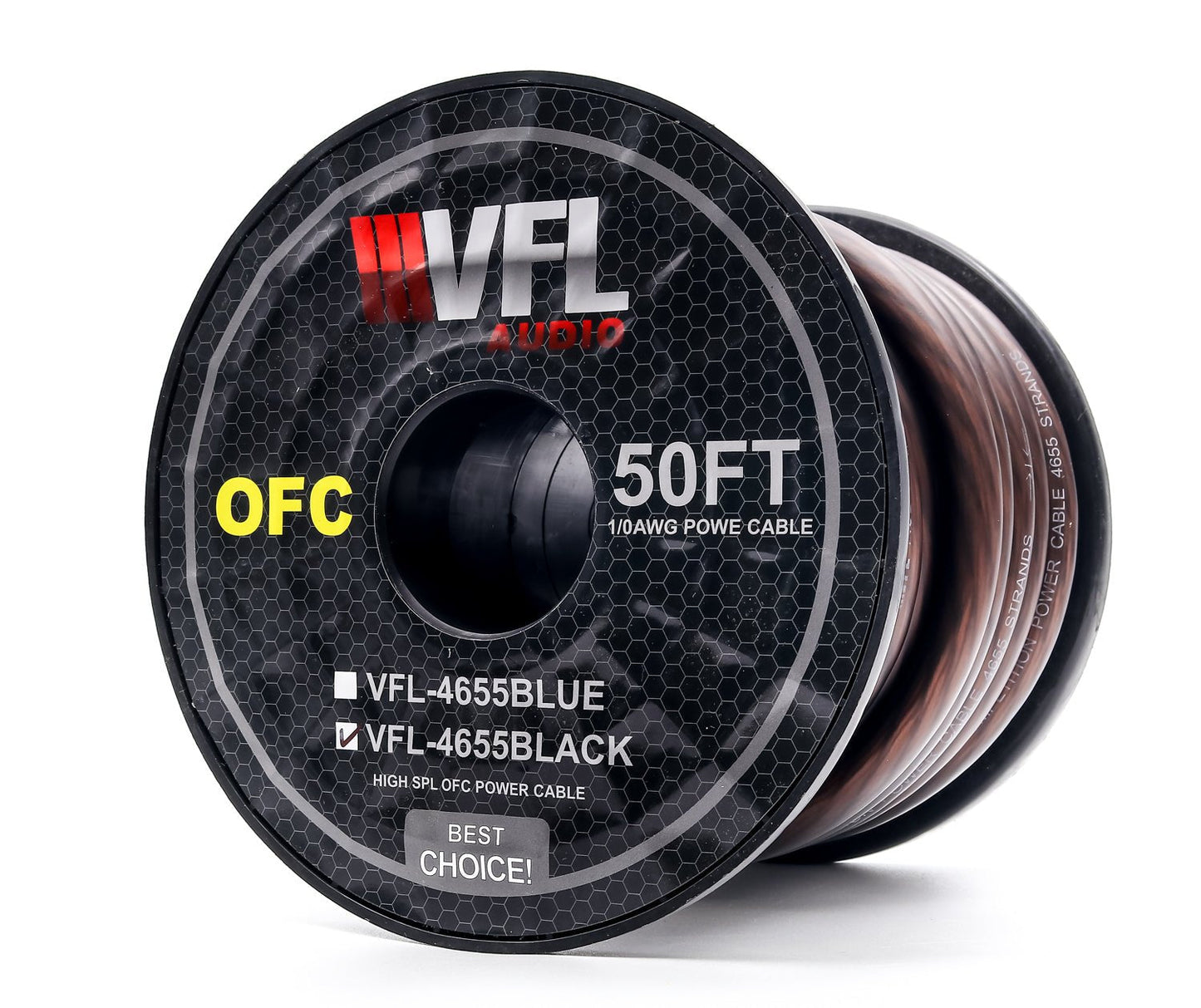 VFL 1/0 Gauge OFC Wire 50ft Roll - American Bass Audio