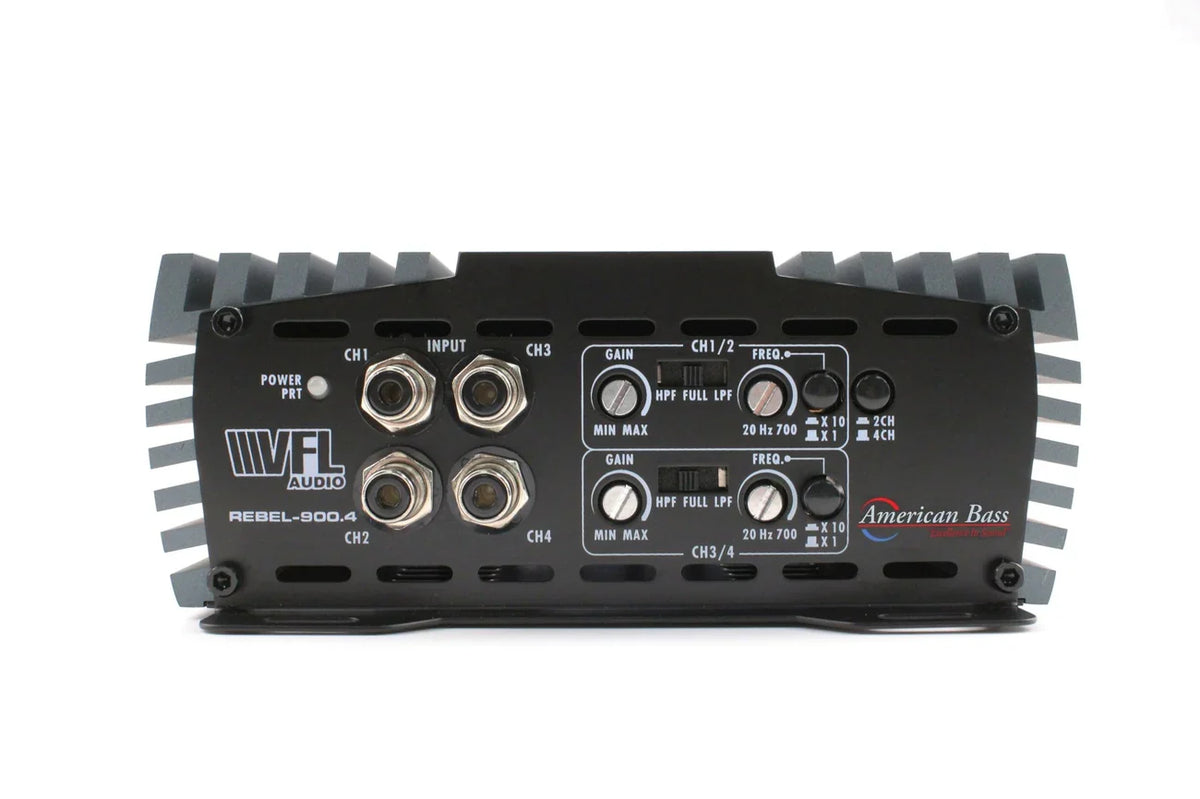 American Bass VFL REBEL 900.4 4 Channel Amplifier – 880W RMS Class D - Audio Sellerz
